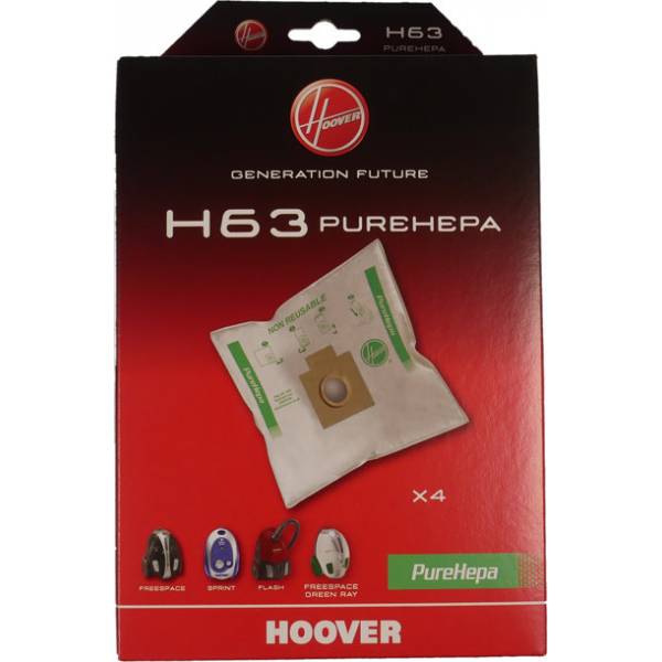 5 X Aspiradora bolsas de polvo para Hoover purehepa h63 H58 Bolsa 
